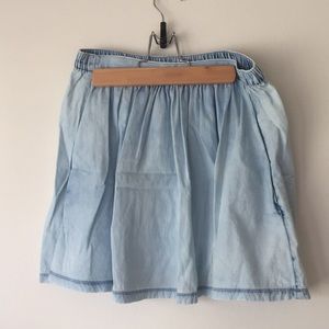 NWOT American Eagle Chambray Circle Skirt